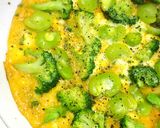 玉子3個！そら豆のスパニッシュオムレツ作り方8写真