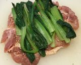 鶏ももと小松菜の辛子煮作り方4写真