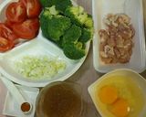 塩麹de鶏肉＆野菜の簡単♡卵とじ♪作り方1写真
