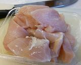 米粉で鶏むね肉マヨ辛焼き♪作り方1写真