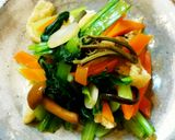 山菜と油揚げの小松菜のおひたし作り方8写真