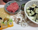 美味し!!「茄子とエリンギの筍中華餡♪」作り方1写真