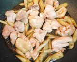 母の味！甘辛鶏ごぼうの炒め煮☆作り方4写真