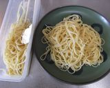 スパゲティを茹でずに調理する作り方28写真