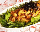 ごま油香る＊水菜としめじの簡単和風サラダ作り方3写真