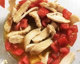 トマトとサラダチキンの洋風そうめん作り方4写真