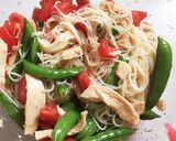 トマトとサラダチキンの洋風そうめん作り方5写真