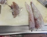 ピリッ！ イカとキャベツのからし炒め作り方1写真