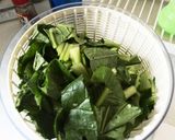 小松菜と新タマネギのグリーンチキンカレー作り方1写真