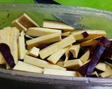 さつまいもの塩バタースティック☆作り方1写真