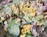 小ダコとふわふわ卵ときゅうりのサラダ♪作り方6写真