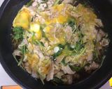 豚肉と三つ葉の卵とじ作り方5写真