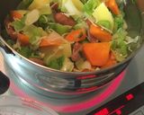トマト缶で♡野菜たっぷりスープ作り方5写真