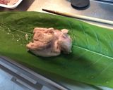 鶏肉の生朴葉包み焼き作り方3写真