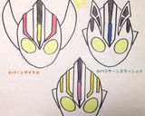 キャラ弁☆ウルトラマン オーブ☆3種☆作り方1写真