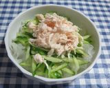 白木耳使った棒棒鸡風サラダ作り方8写真