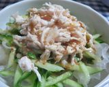 白木耳使った棒棒鸡風サラダ作り方10写真