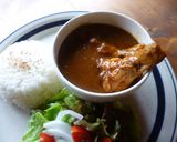 簡単☆チキンカレープレート♪作り方5写真