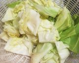 ワンポット キャベツのシンプルパスタ作り方1写真