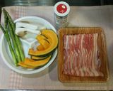 ハーブソルトde超簡単♡野菜の肉巻き〜♪作り方1写真