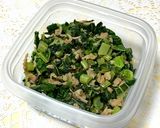 節約常備菜！大根の葉とツナの炒め物作り方4写真