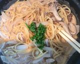 きのこで増量、明太子パスタ作り方6写真