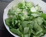 チンゲン菜の卵とじ作り方4写真