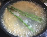 サラダチキンとアスパラのクリームパスタ作り方1写真