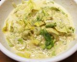 塩レモン海老風味ソース浸しのお好み焼き作り方7写真
