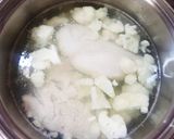 カリフラワーと大豆のクタクタスープ作り方2写真