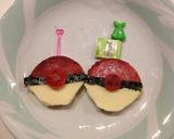キャラ弁☆モンスターボール★作り方3写真