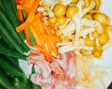 バターとオイスターソースの炒め物作り方1写真