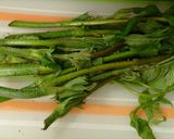 伸びウド、人参などの油炒めゴマ味噌煮作り方1写真