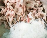 豚肉&きのこの玉子のせ丼作り方3写真
