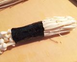 炭水化物ダイエットえのきの磯辺巻き♪作り方2写真