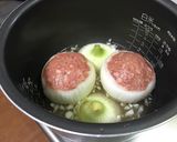 とろとろ♡新玉ねぎの肉づめwithチーズ作り方4写真