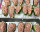 簡単♡肉汁溢れるピーマンの肉詰め醤油マヨ作り方4写真