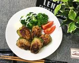 簡単♡肉汁溢れるピーマンの肉詰め醤油マヨ作り方10写真
