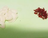 めかぶと鮭いくらのペペロンチーノ作り方1写真