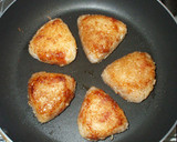 焼きおにぎり♪残りご飯＋梅しょうゆゴマ油作り方6写真