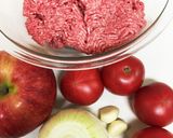 ハンバーグ ふわふわフルーティ作り方1写真