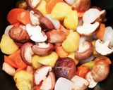 レンジ時短で簡単！根菜とこんにゃくの煮物作り方5写真