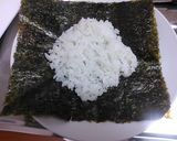 かつおぶしとたくあんのおにぎらず作り方3写真