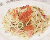 めかぶと鮭いくらのペペロンチーノ作り方4写真
