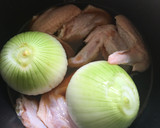 新たまねぎと手羽先のめんつゆ煮込み作り方3写真