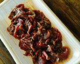 話題入☆大豆もやしと豆苗の牛肉サラダ作り方2写真