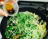 話題入☆大豆もやしと豆苗の牛肉サラダ作り方4写真