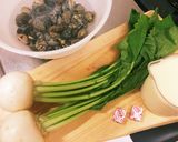 あさりとかぶのミルクスープ作り方1写真