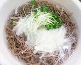 しらたき入りで超ヘルシーな大根蕎麦作り方2写真