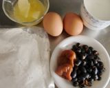 スイートはちみつ梅干と黒豆入りのケーキ作り方1写真